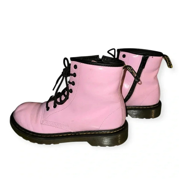 Dr. Martens gir’s 1460 pink ankle patent leather Boot Size 4M - Picture 8 of 11